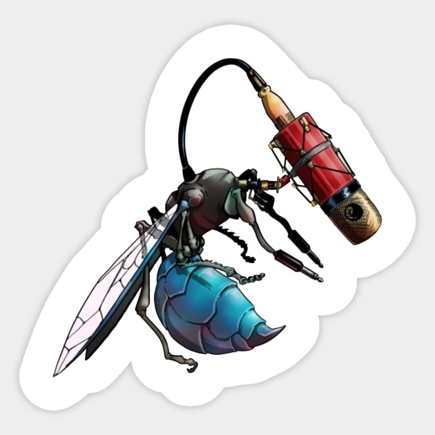 Surveillance Bug - mic Sticker by corykerrstore